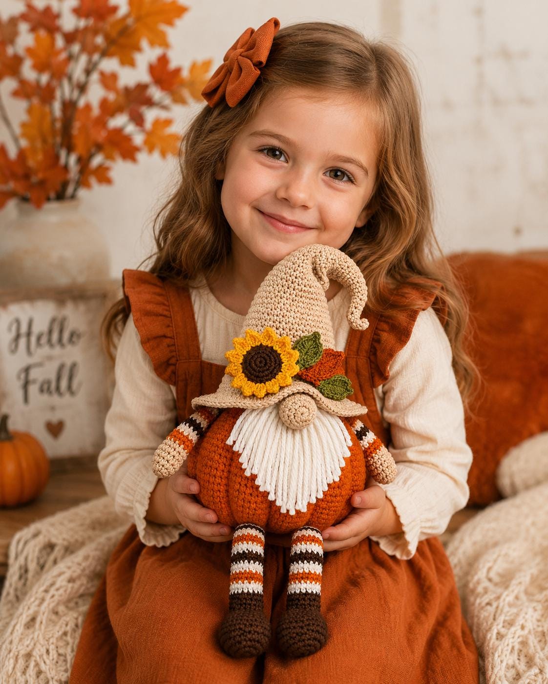 Pumpkin Gnome Amigurumi Crochet Pattern — image 4