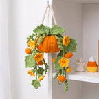 Pumpkin Potted Hanging Plant Crochet Pattern — image 1