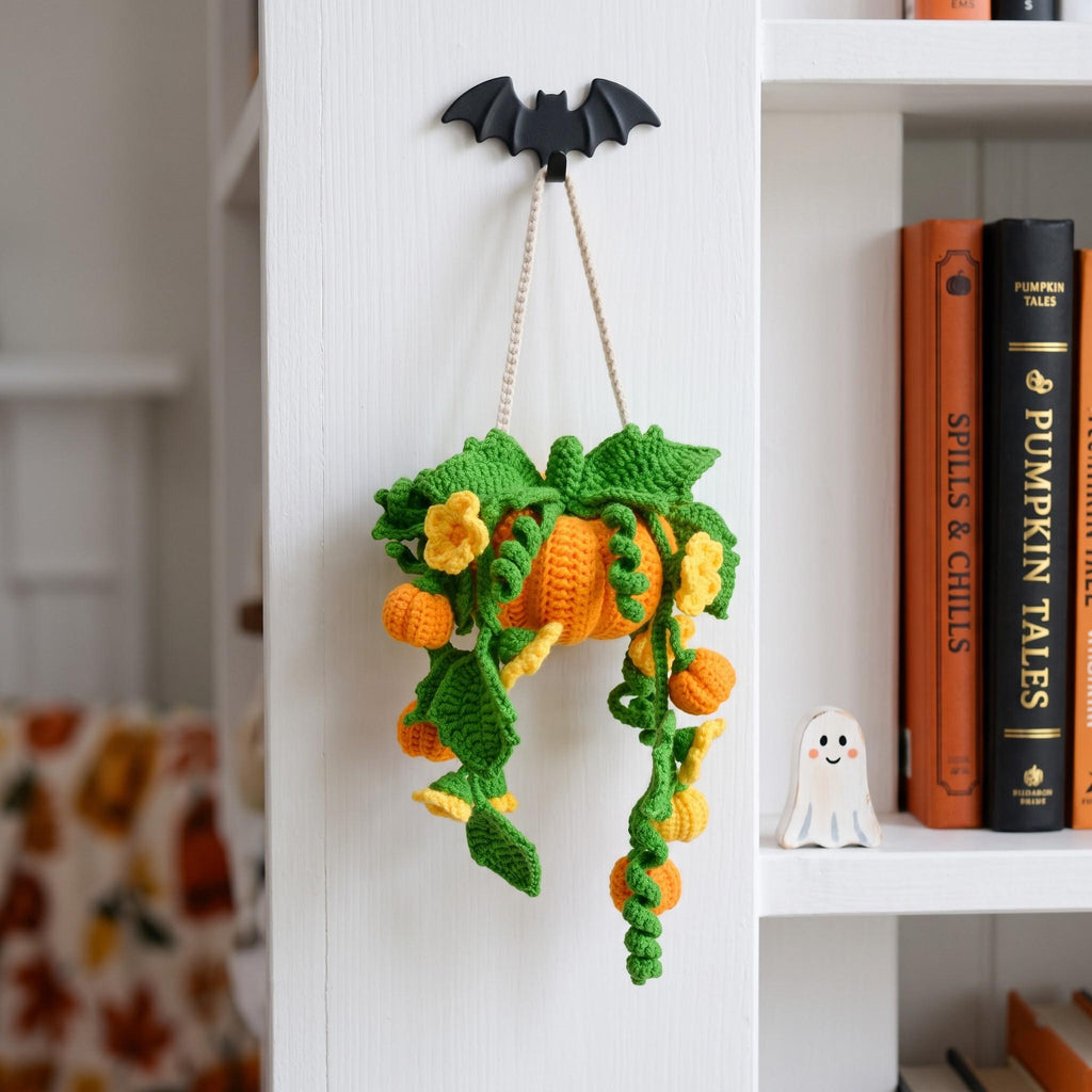 Pumpkin Potted Hanging Plant Crochet Pattern — image 2