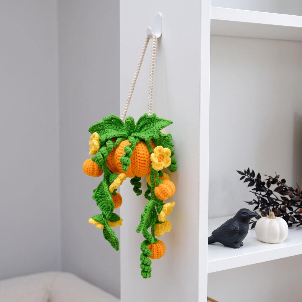 Pumpkin Potted Hanging Plant Crochet Pattern — image 7
