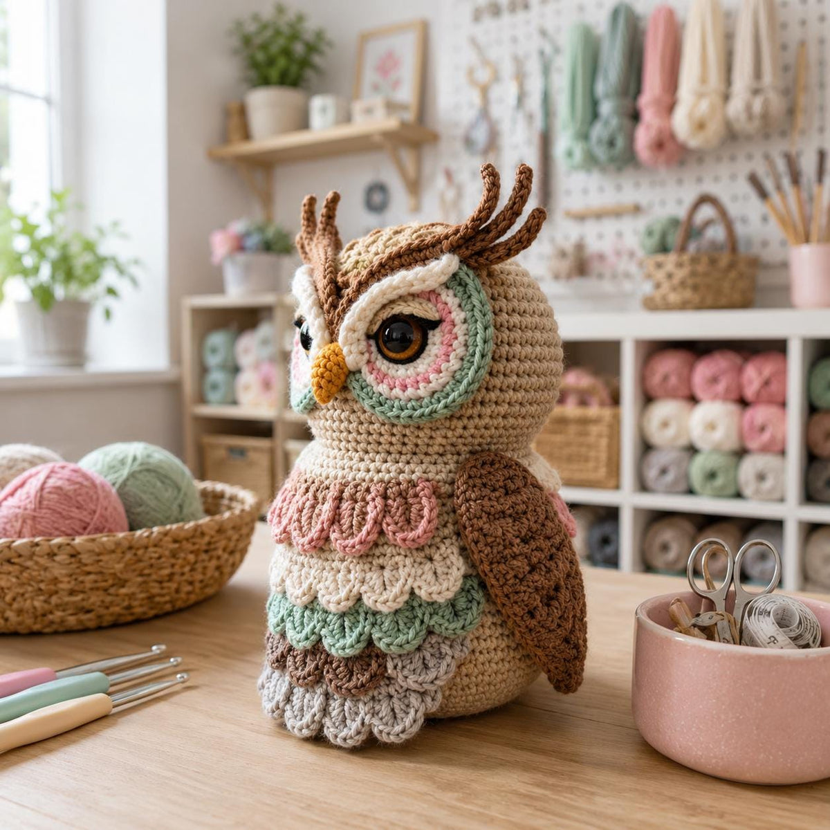 Boho Owl Wall Hanger Crochet Pattern — image 3