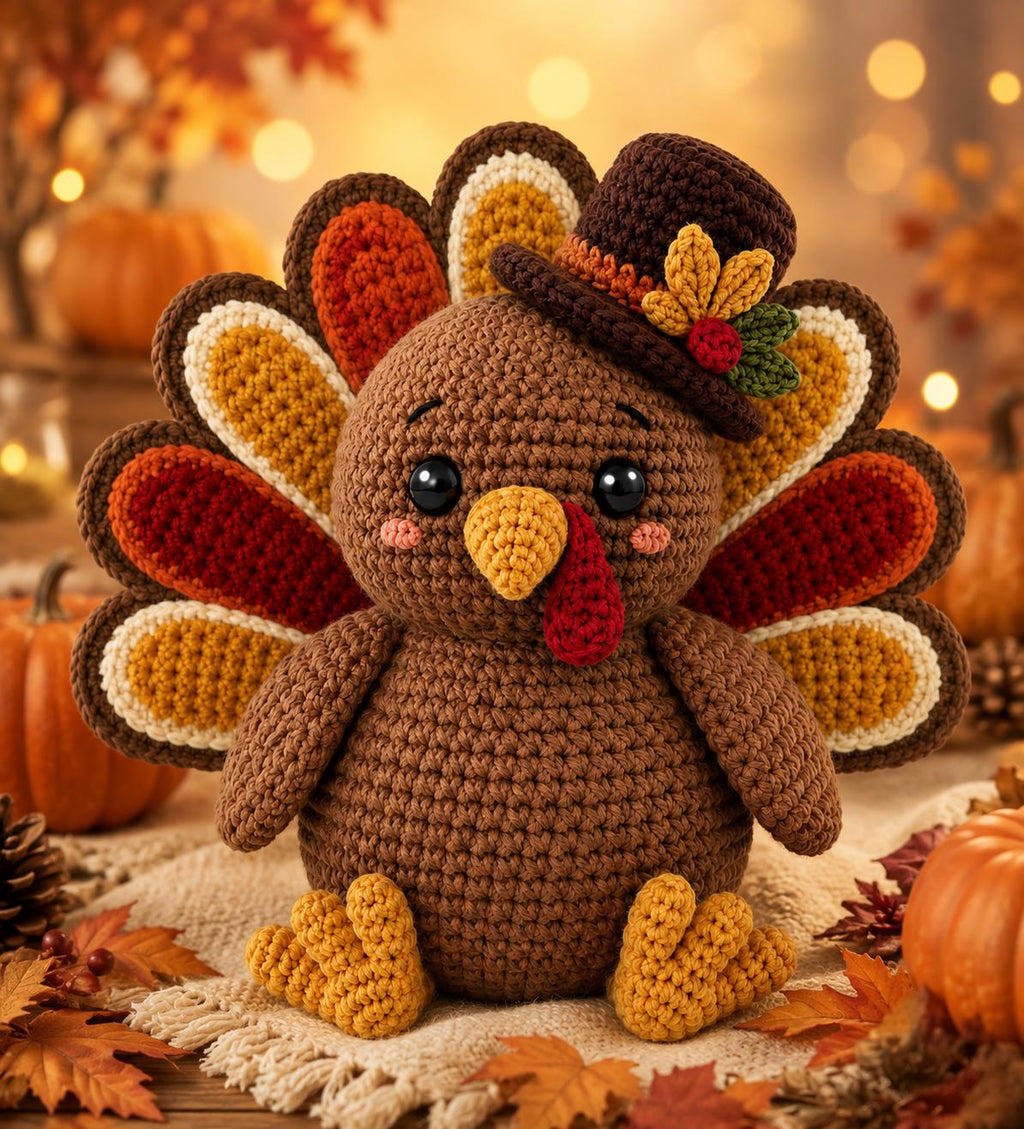 Festive Thanksgiving Turkey Amigurumi Crochet Pattern — image 1