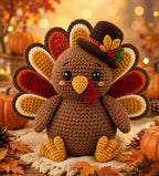 Festive Thanksgiving Turkey Amigurumi Crochet Pattern — image 1