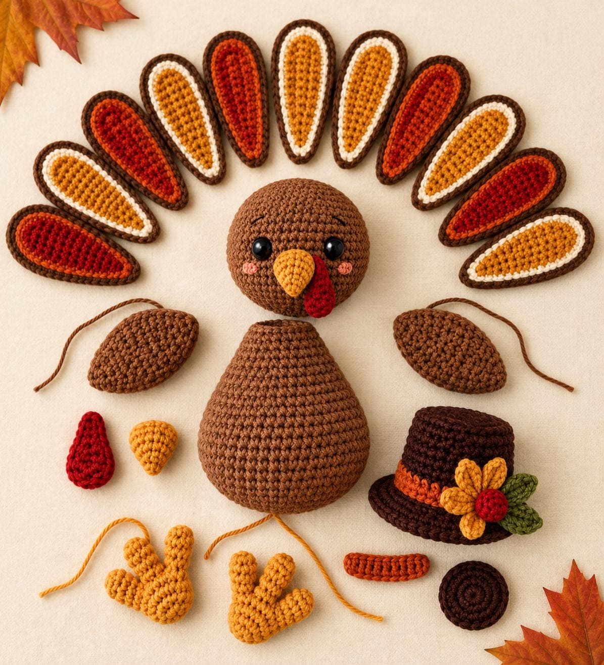 Festive Thanksgiving Turkey Amigurumi Crochet Pattern — image 4