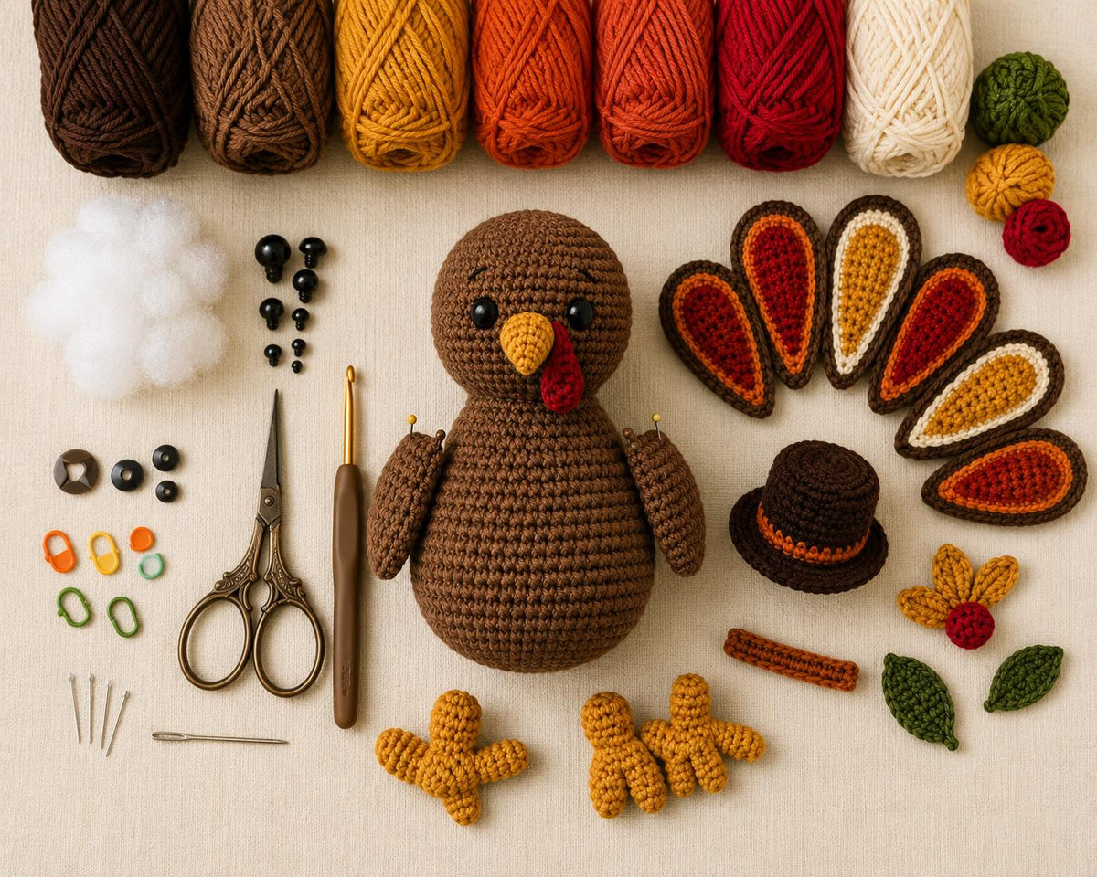 Festive Thanksgiving Turkey Amigurumi Crochet Pattern — image 5