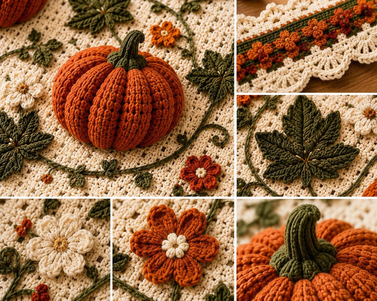 Pumpkin Harvest Afghan Crochet Pattern — image 5