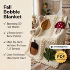 4 in 1 Autumn Fall Blanket Crochet Pattern — image 1