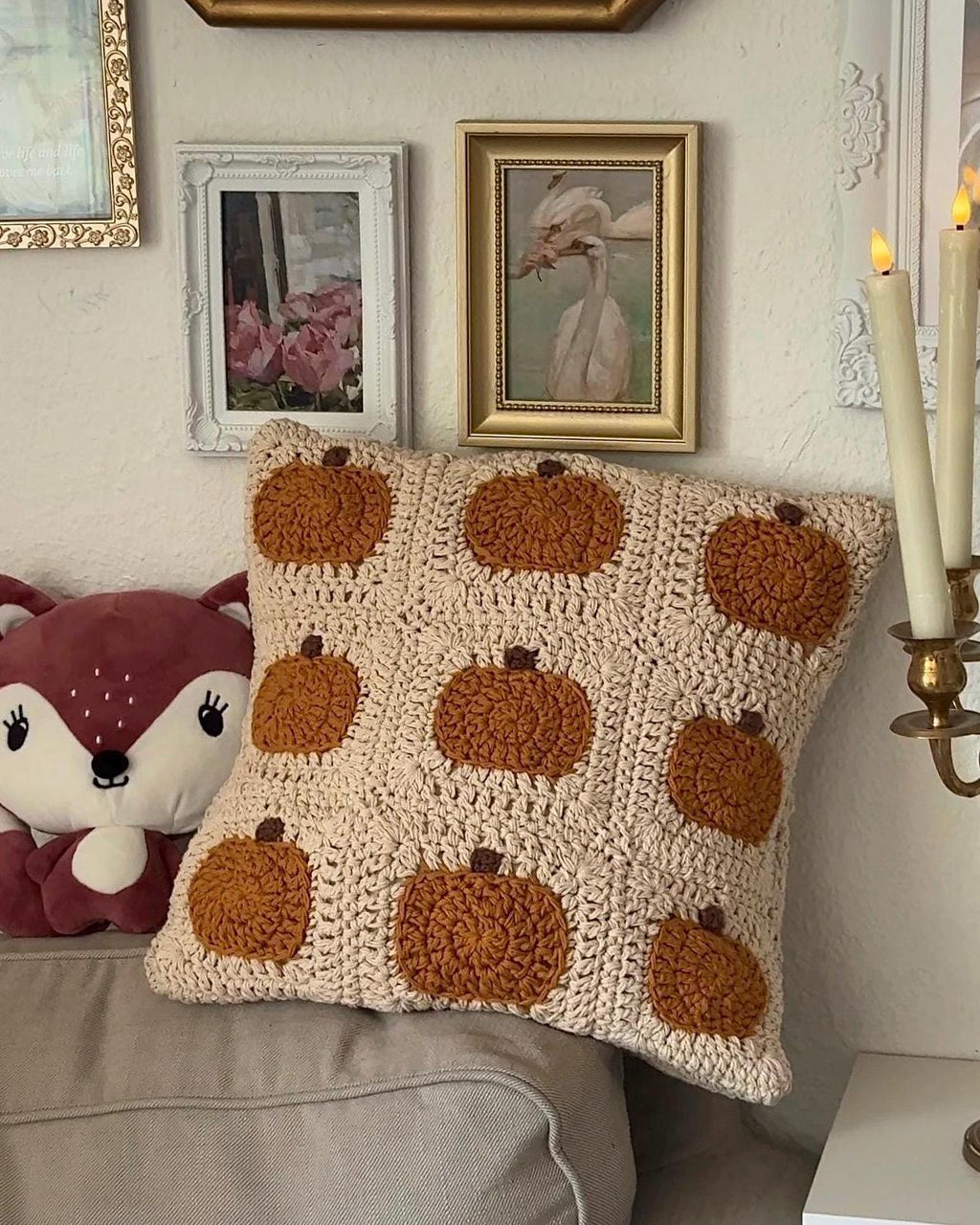 Granny Square Pumpkin Pillow Crochet Pattern — image 3