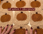 Granny Square Pumpkin Pillow Crochet Pattern — image 4