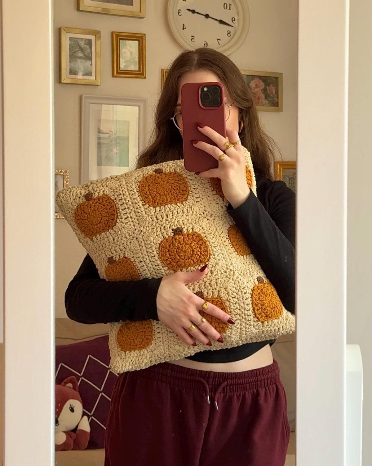 Granny Square Pumpkin Pillow Crochet Pattern — image 5