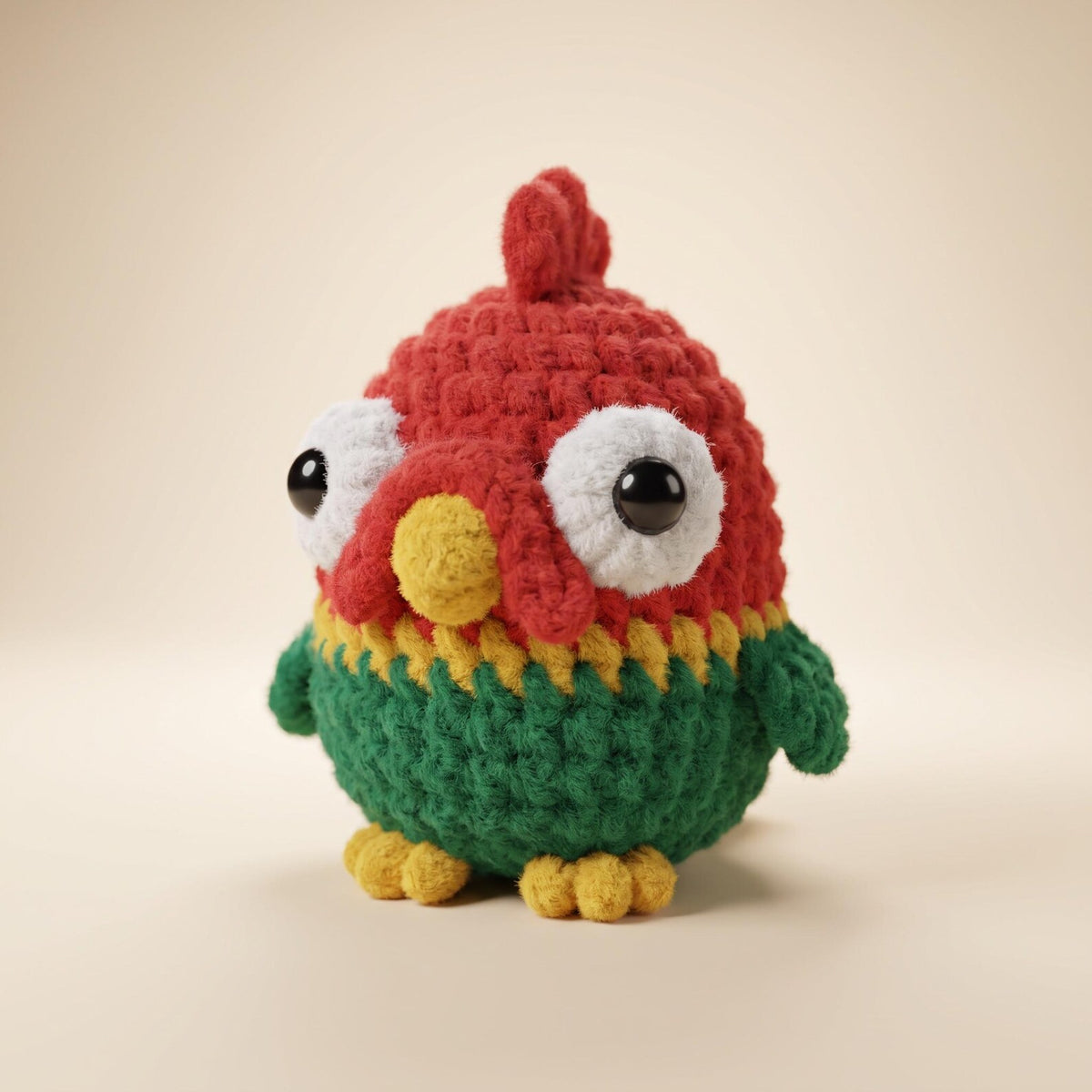 Red & Green Chicken Amigurumi Crochet Pattern