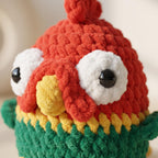 Red & Green Chicken Amigurumi Crochet Pattern