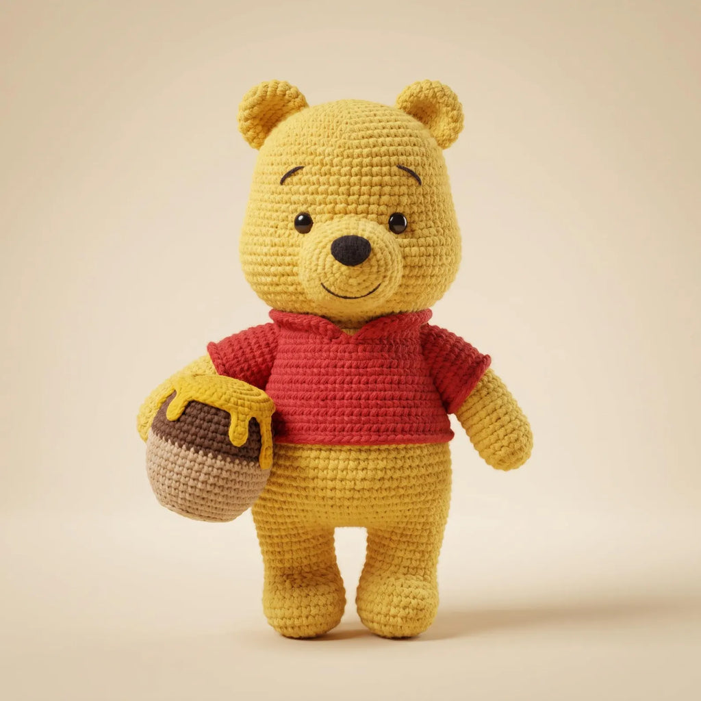 Yellow Bear & Honey Pot Crochet Pattern