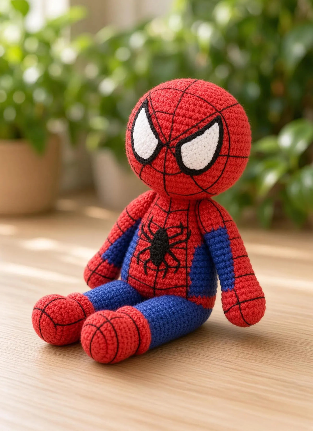 Red & Blue Superhero Doll Crochet Pattern