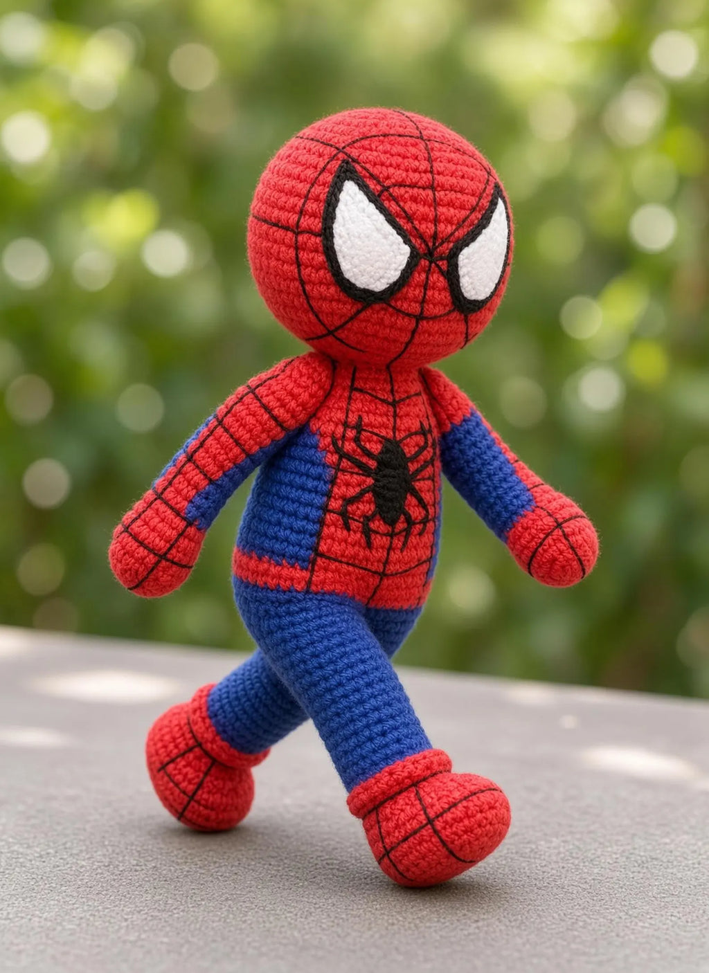 Red & Blue Superhero Doll Crochet Pattern