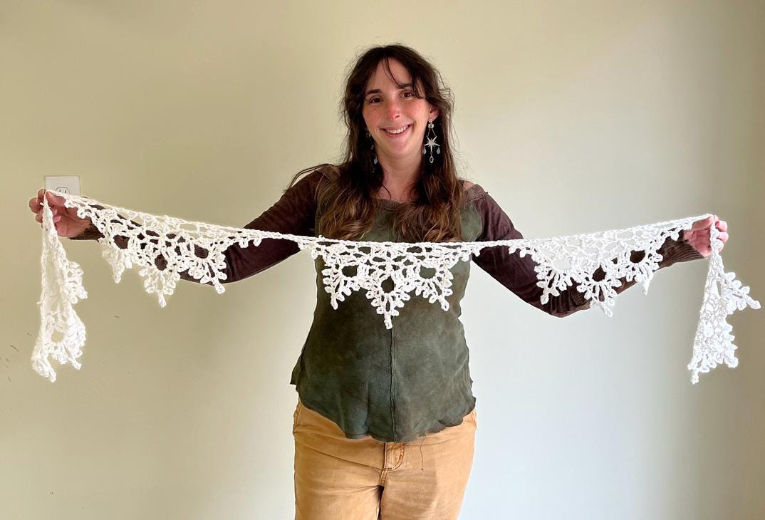 Snowflake Garland Crochet Pattern — example project 3
