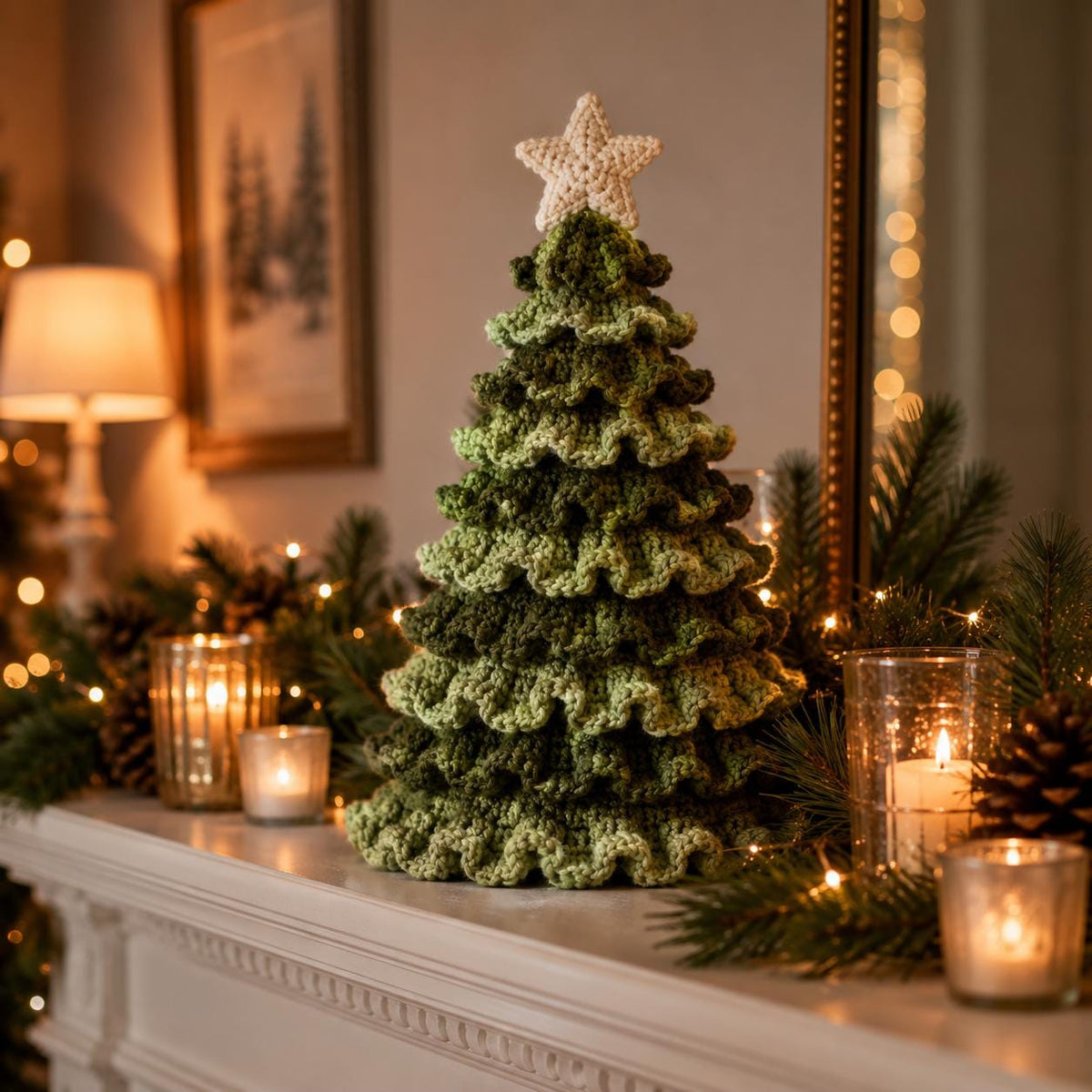 Ruffled Christmas Tree Crochet Pattern — example project 5