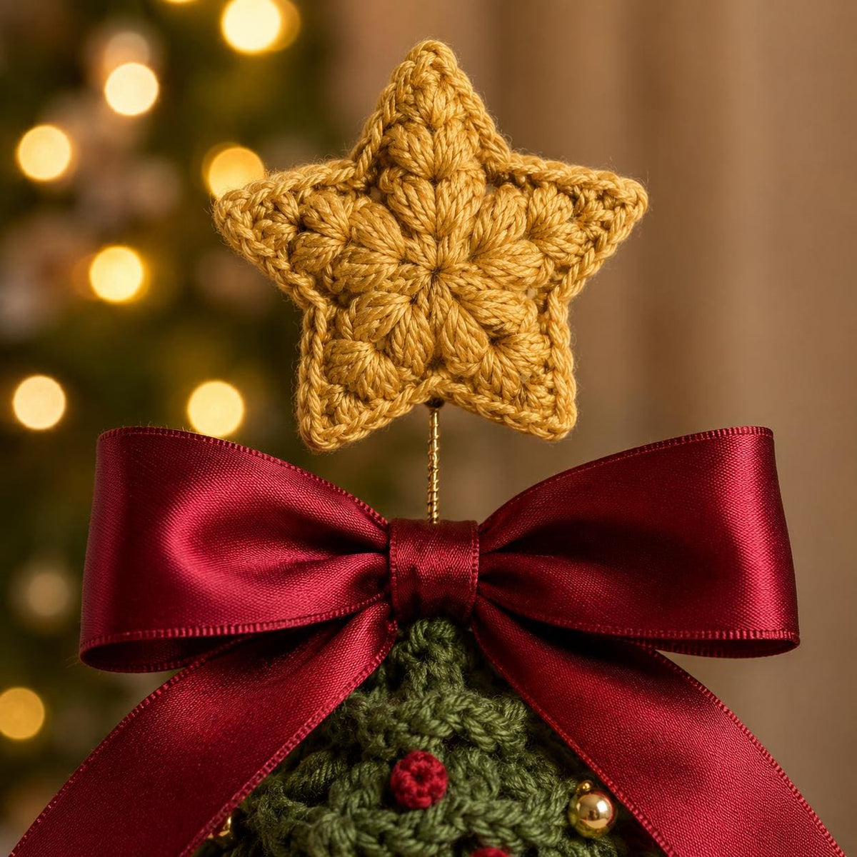 Ruffled Christmas Tree Crochet Pattern — example project 2