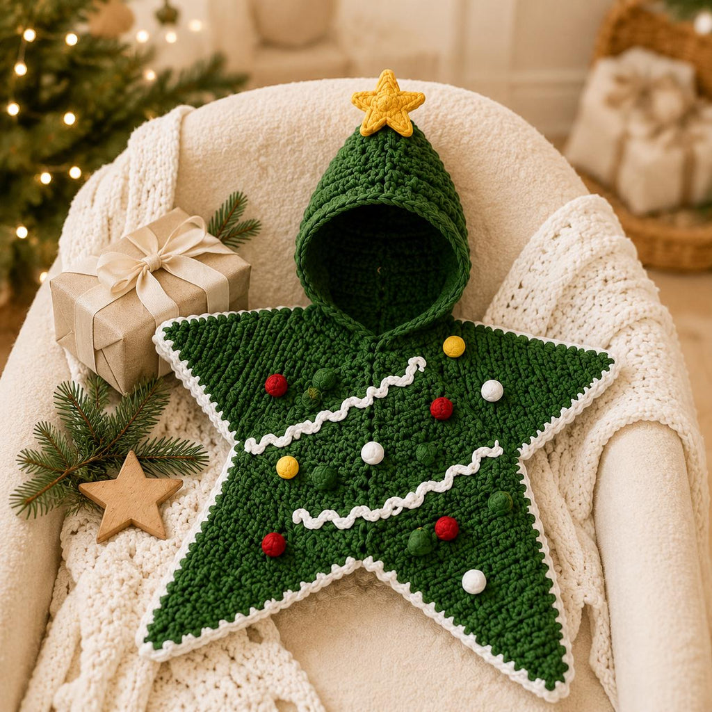 Christmas Tree Baby Cocoon Crochet Pattern — example project 2