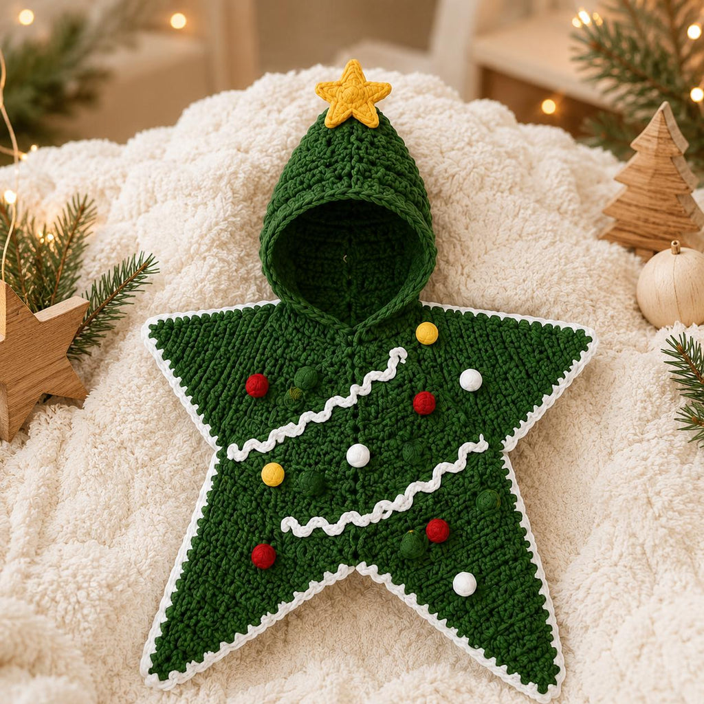 Christmas Tree Baby Cocoon Crochet Pattern — example project 3