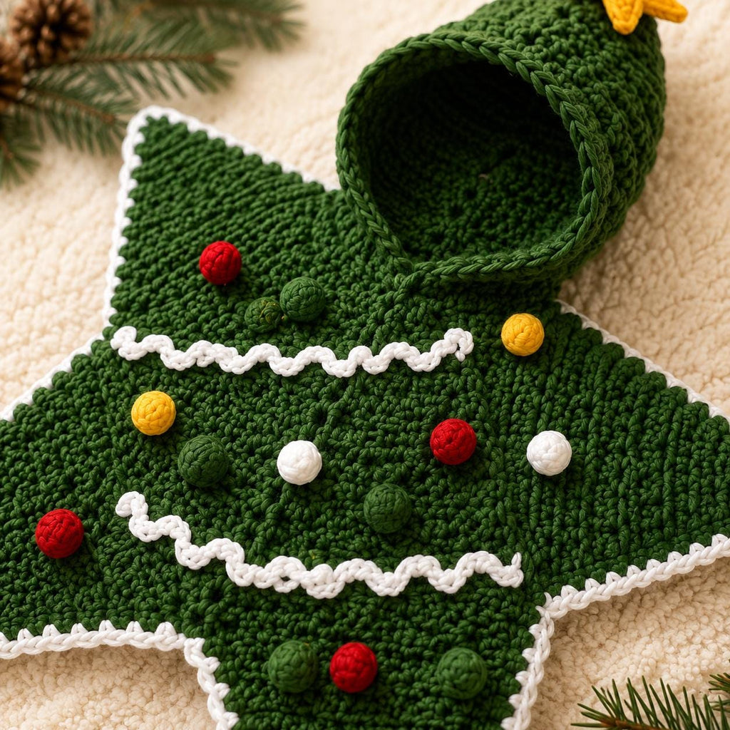 Christmas Tree Baby Cocoon Crochet Pattern — example project 6