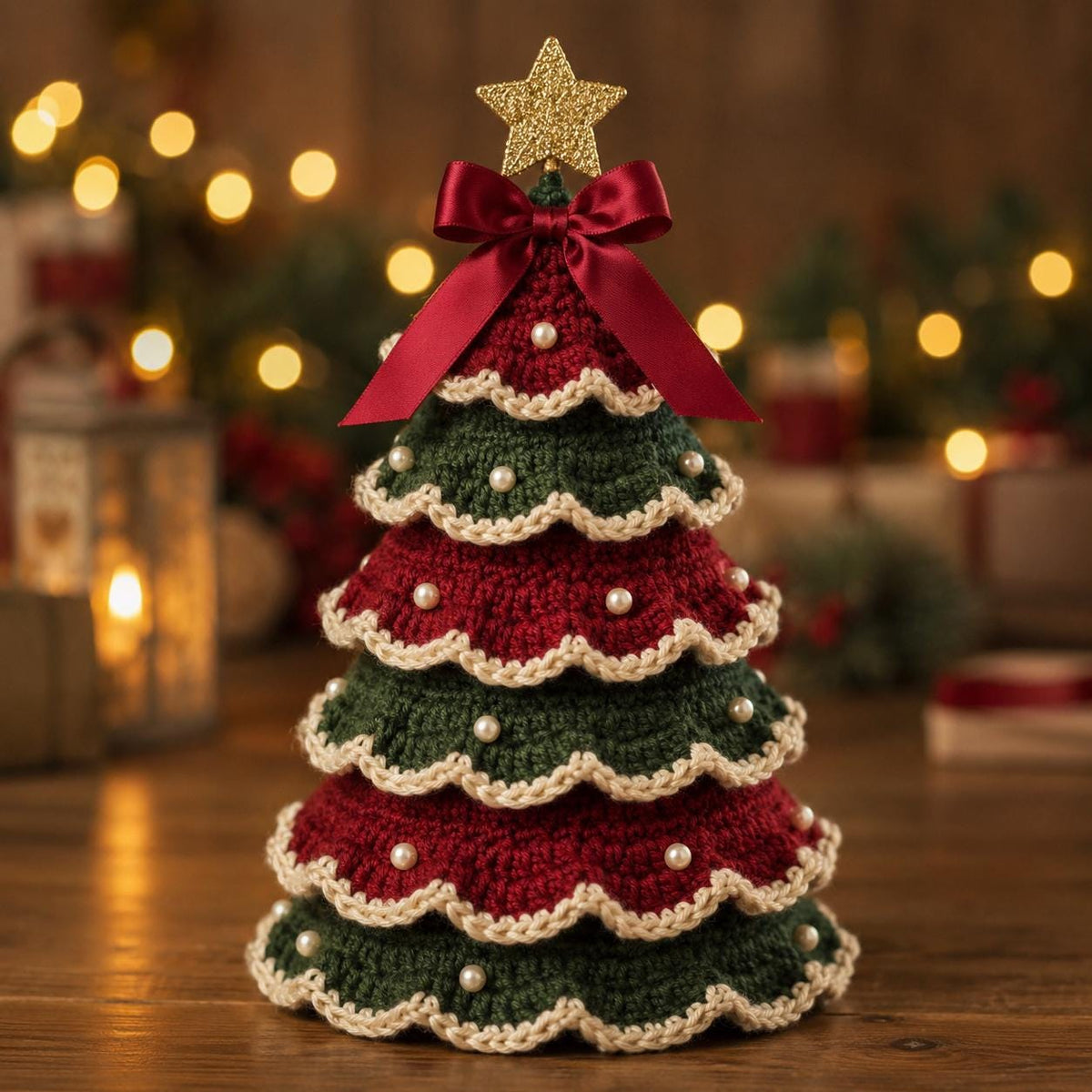 Ruffled Christmas Tree Crochet Pattern — example project 1