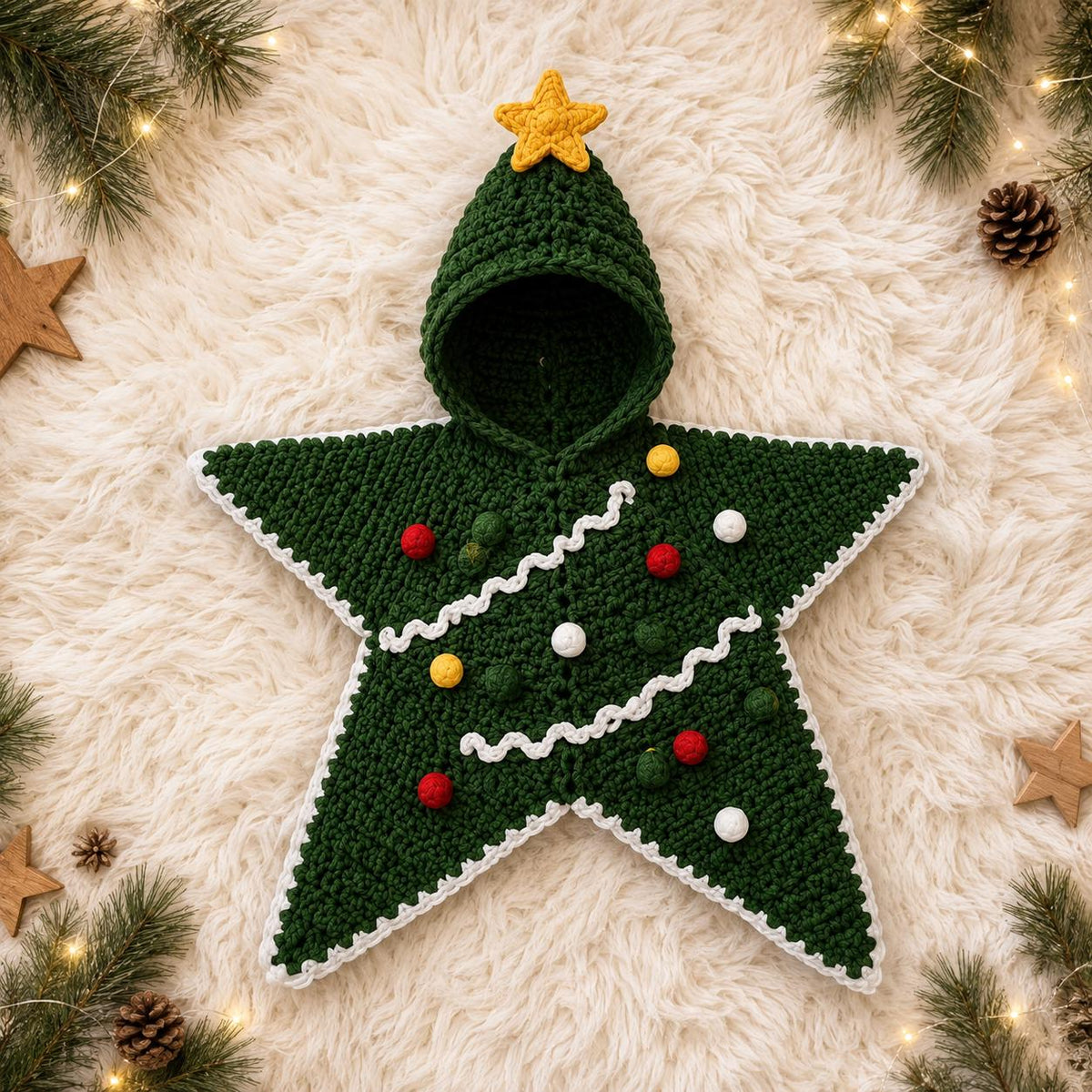 Christmas Tree Baby Cocoon Crochet Pattern — example project 5