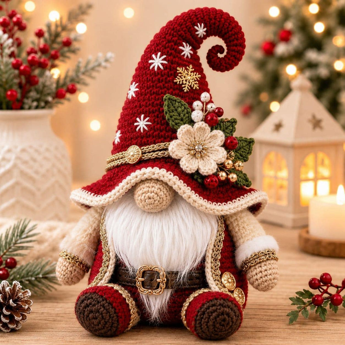 Santa Gnome Amigurumi Crochet Pattern — example project 10