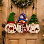 3 in 1 Christmas Gnome Door Hanger Crochet Pattern — example project 1