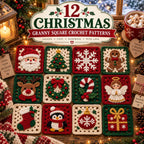 12 in 1 Christmas Granny Square Crochet Pattern — example project 1