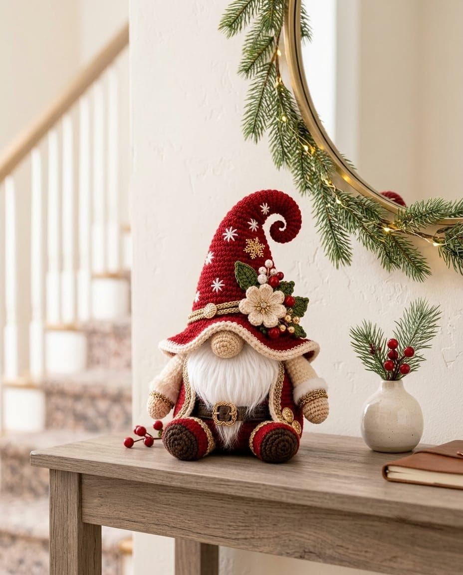 Santa Gnome Amigurumi Crochet Pattern — example project 5