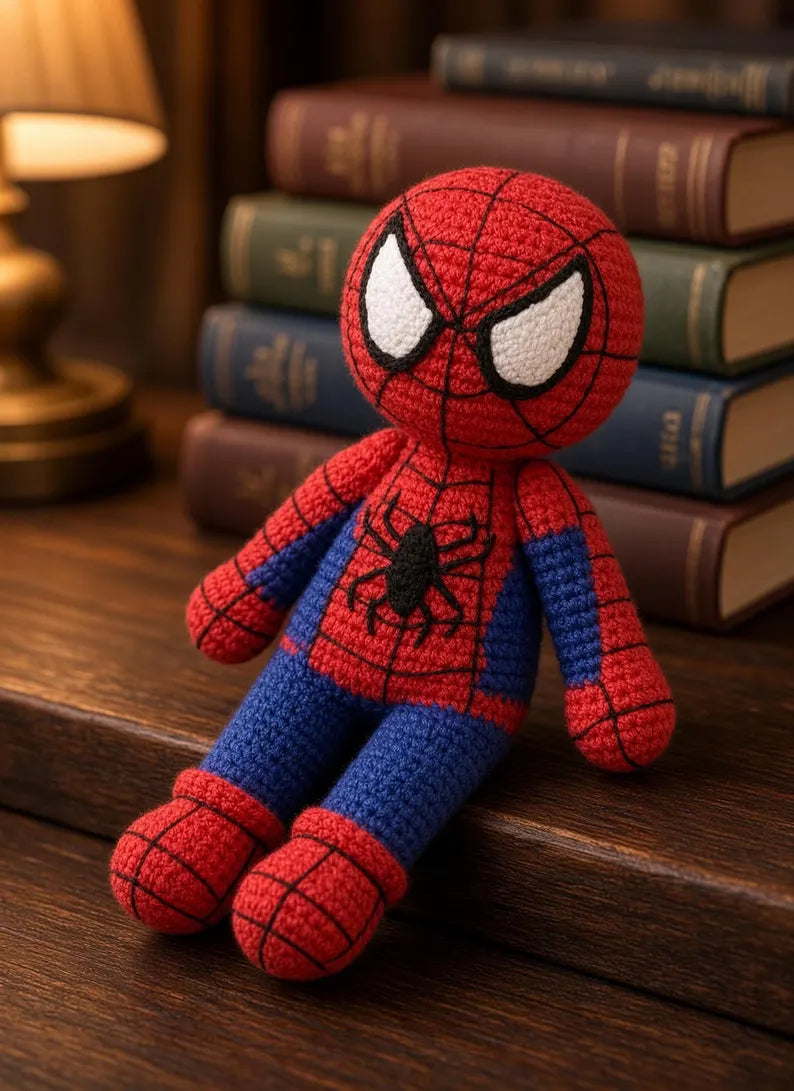 Red & Blue Superhero Doll Crochet Pattern