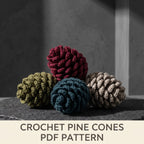 Crochet Pine Cone Pattern — example project 1