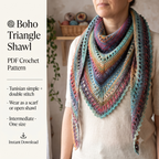Crochet Shawl Pattern PDF