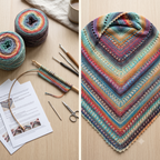 Crochet Shawl Pattern PDF