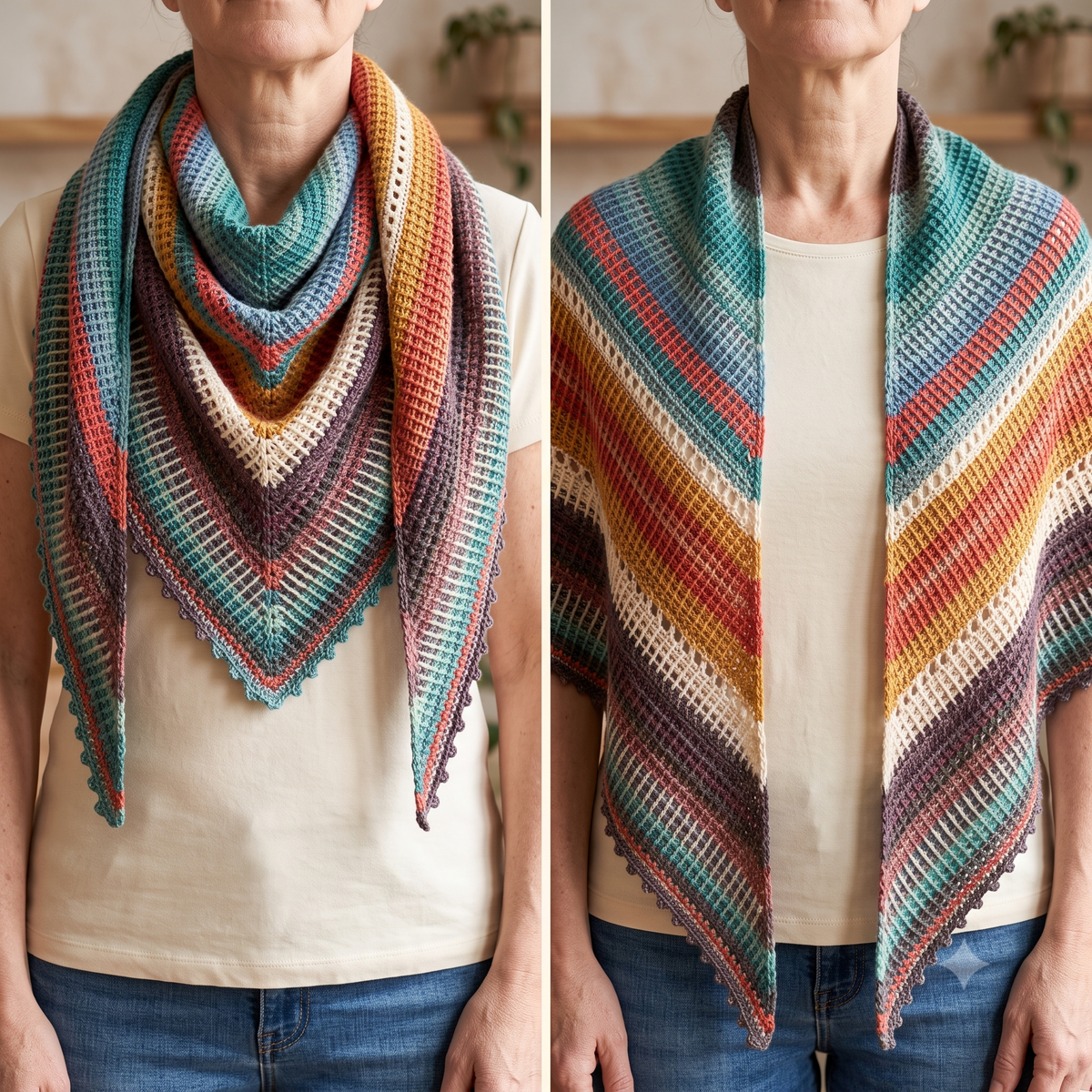 Crochet Shawl Pattern PDF