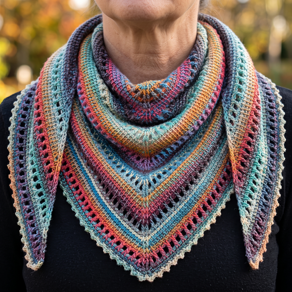 Crochet Shawl Pattern PDF